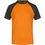 James&Nicholson Men´s Raglan-T orange/black