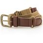Asquith & Fox Ceinture en toile et similicuir camel