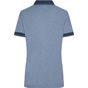 James&Nicholson Ladies´ Heather Polo blue_melange/navy