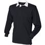 Front Row Men's L/S Classic Rugby Shirt black/white