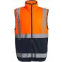 Regatta Men's Pro HI-VIS Full Zip Gilet orange/navy