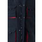 Velilla Gilet matelassé bicolore multipoches navy/red