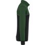 WK Designed To Work Sweat-shirt écoresponsable col zippé unisexe black/forest_green