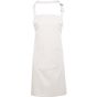 Premier Tablier bavette avec poche Colours Collection white