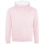 AWDis Just Hoods Kids Varsity Hoodie baby_pink/arctic_white
