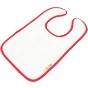 A&R Bavoir pour bébé à sublimation intégrale Babiezz® White / Fire red