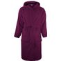 The One Towelling Bathrobe Hooded plum