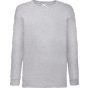 fruit of the loom Kids valueweight long sleeve T heather_grey