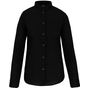 Kariban Chemise col mao manches longues femme black