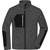 James&Nicholson Men´s Structure Fleece Jacket black_melange/black/silver