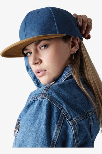 Image produit Snapback à visière en daim