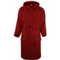 The One Towelling Bathrobe Hooded burgundy