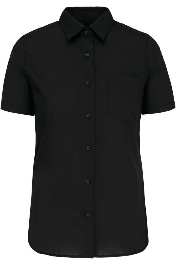 Image produit Chemise popeline polycoton manches courtes entretien facile femme