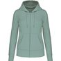 Kariban Sweat-shirt à capuche écoresponsable à fermeture zippée femme sage