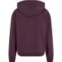Build Your Brand Fluffy Hoody plum_purple