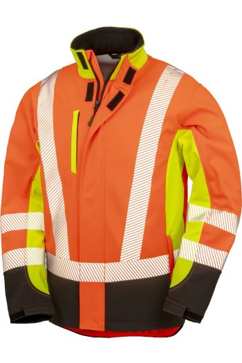 Image produit Recycled 3-layer printable 3-tone safety softshell