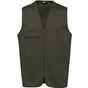 WK Designed To Work Gilet polycoton multipoches unisexe dark_khaki