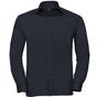 Russell Collection Men’s long sleeve classic polycotton poplin shirt navy