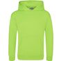 AWDis Just Hoods Kids Electric Hoodie electric_green
