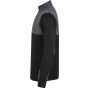 Finden+Hales Adults' 1/4 zip knitted tracksuit top black/gunmetal_grey