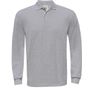 B&C Collection Heavymill Longsleeve Polo heather_grey