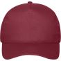 Daiber 5 Panel Cap Bio Cotton burgundy