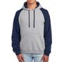 Jerzees Nublend® colour-block raglan hooded sweatshirt oxford/j_navy
