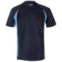Velilla Tee-shirt technique bicolore navy/sky_blue
