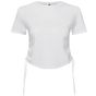 TriDri Crop-top froncé femme Tridri® white