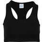 AWDis Just Cool Women's Cool Sports Crop Top - jet_black - L