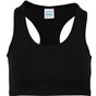 awdis just cool Women's Cool Sports Crop Top jet_black