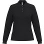 iDeal Basic Brand Polo piqué LSL femme 180 ideal_black