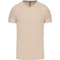 Kariban T-shirt col V manches courtes light_sand