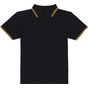 AWDis Just Polos Stretch tipped polo black/yellow