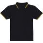 Awdis just polos Stretch tipped polo black/yellow