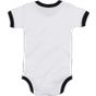 Babybugz Baby ringer bodysuit white/black