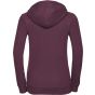 Russell Authentic Sweat capuche zippé femme burgundy