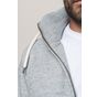 kariban Veste vintage molleton doublée sherpa homme slub_grey_heather