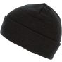 K-up Bonnet recyclé avec revers tricoté black
