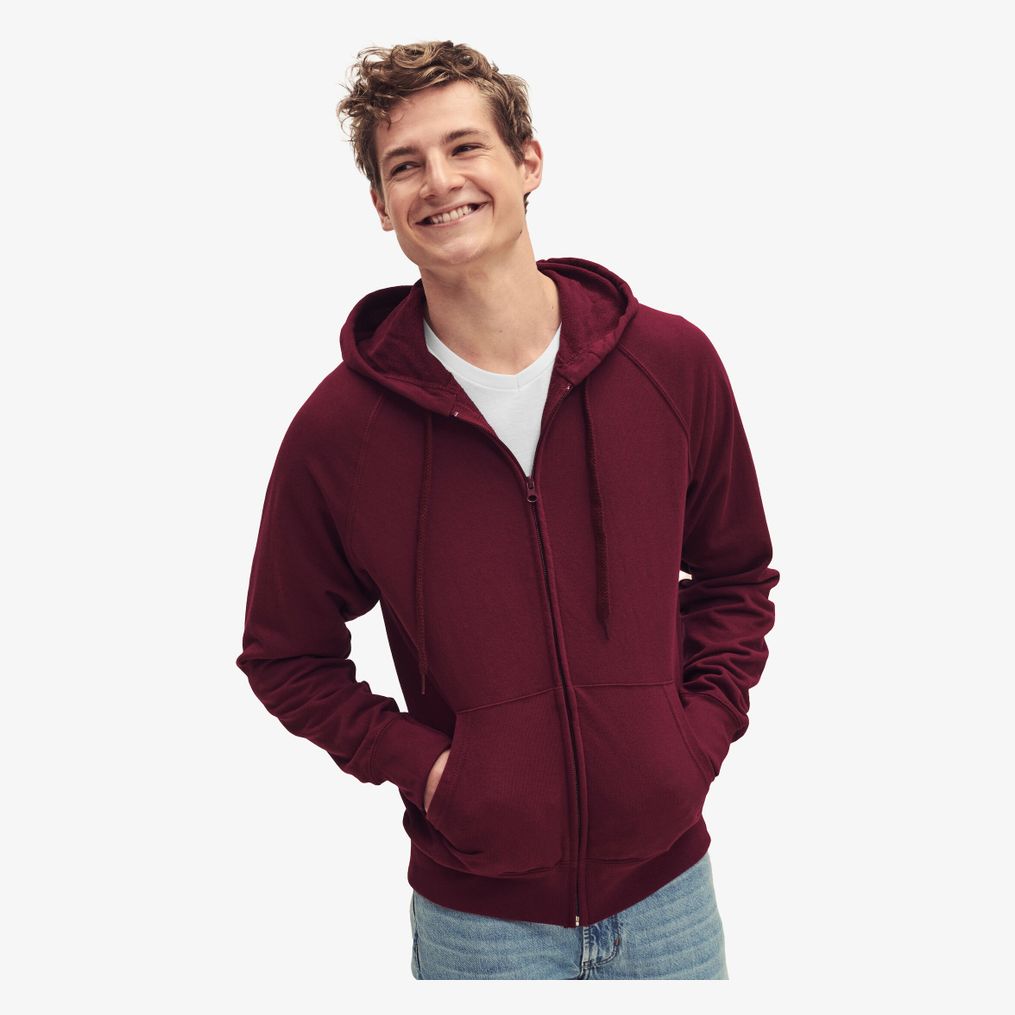 Lightweight Hooded Sweat Jacket fruit of the loom