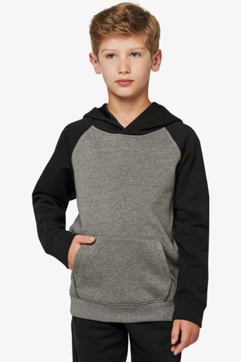 Image produit Sweat-shirt capuche bicolore enfant