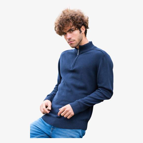 Wakhan ¼ zip knit sweater Awdis Ecologie
