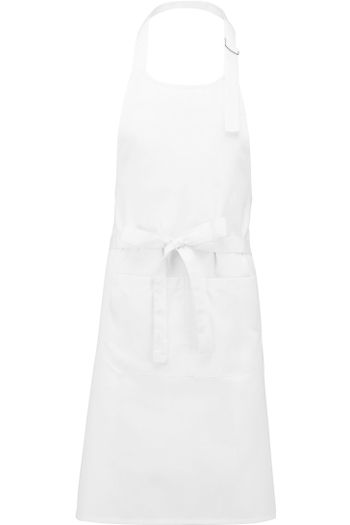 Tablier polycoton lavage haute température - White