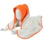 A&R Serviette à capuche pour bébé Babiezz® White / Bright orange / Bright orange