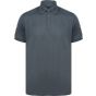 Henbury Recycled polyester polo shirt charcoal
