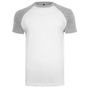 Build Your Brand Raglan Contrast Tee white/heather_grey