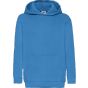 fruit of the loom Kids classic hooded sweat azure blue