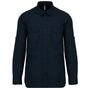 Kariban Chemise safari manches longues homme navy