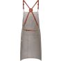 karlowsky Bib apron urban x-style stone_grey