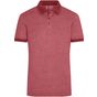 James&Nicholson Men´s Heather Polo wine_melange/wine